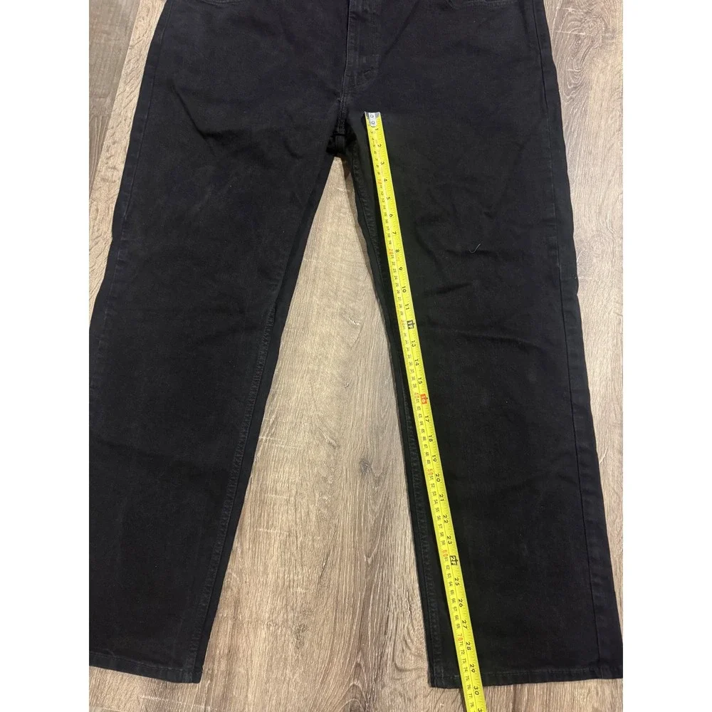 Levis 559 Relaxed Straight Jeans Mens 42x32 Black WaterLess Denim Pants